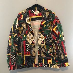 Amazing 80’s print jacket.